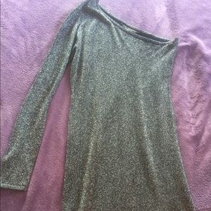 Sparkly One shoulder bodycon BCBG, size M